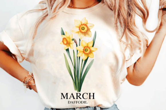 Download March Daffodil Sublimation Design - Daffodil Collection
