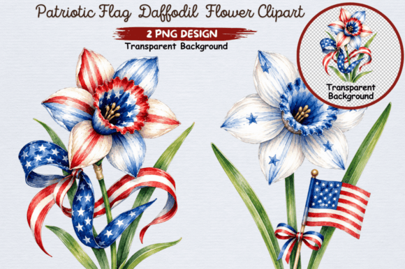 Download Patriotic Daffodil Flower PNG Clipart - Daffodil Collection
