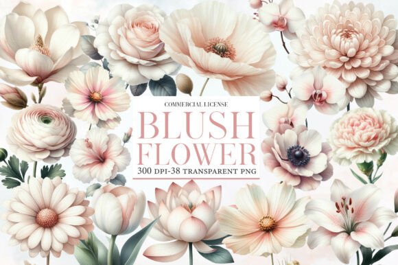 Download Blush Flower Clipart - Blush flower Collection