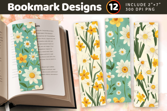 Download Spring Daisy &amp; Daffodil PNG Bookmark Des - Daffodil Collection