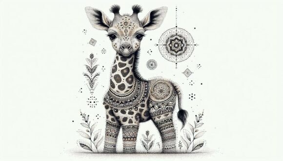 Download Dotted Giraffe Baby - Giraffe baby Collection
