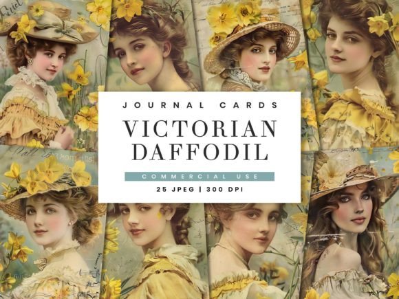 Download Victorian Daffodil Flower Journal Paper - Daffodil Collection