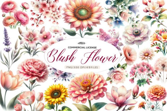 Download Blush Flower Clipart - Blush flower Collection