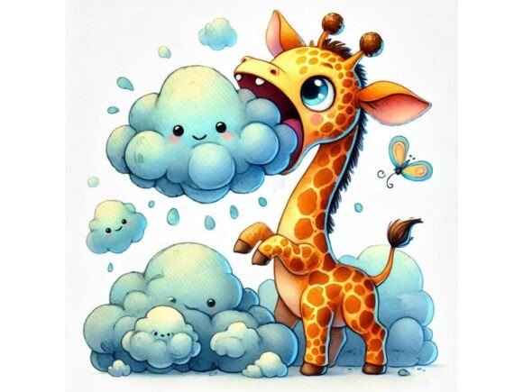 Download 🦒 a Giraffe Baby Monster with a Super L - Giraffe baby Collection