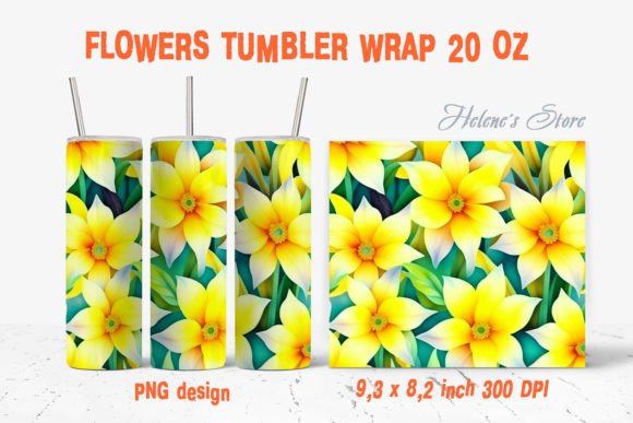 Download Yellow Daffodil Flowers Tumbler Wrap 20 - Daffodil Collection