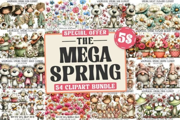 Download Springtime Huge Clipart Bundle - Springtime Collection
