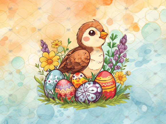 Download Chick and Easter Eggs Sublimation PNG - Easter eggs sublimation Collection